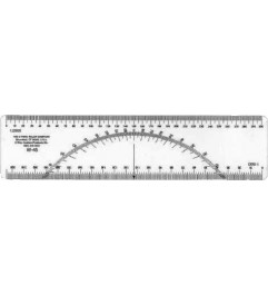 Protractor W-45 Ruler Metric Scales 1: 2000 AND 1: 1500 Protractor - 1