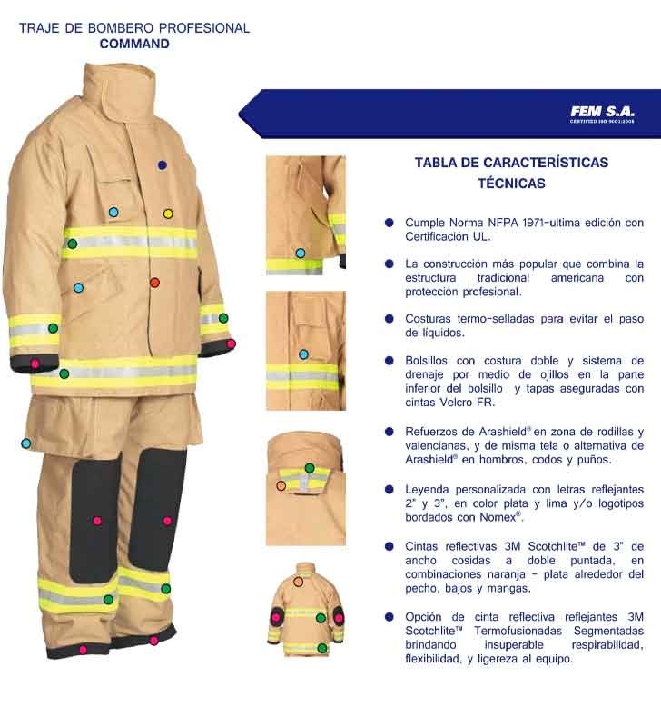 COOMAND Professional Firefighter Suit FEM S.A - 1